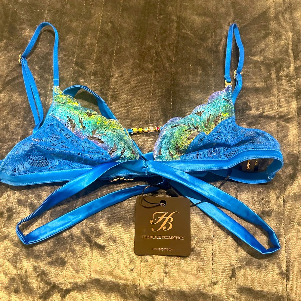 Honey Birdette Delphine Rainbow Bralette Size XS - Picture 4 of 6